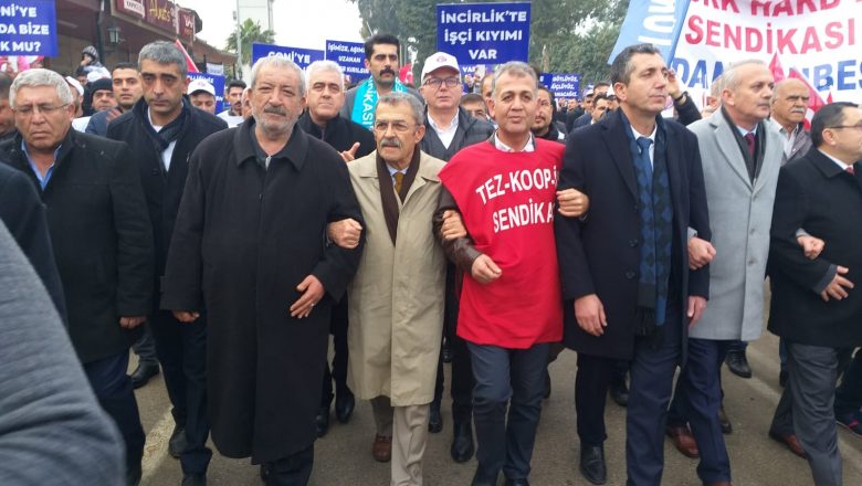  CHP Sarıçam, Yüreğir ve İl Yönetimi İncirlik Çalışanları ile Omuz Omuza..