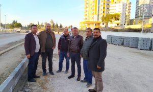 CHP Yönetimi Yeni Stadyum Yol Yapımını Yerinde İnceledi.