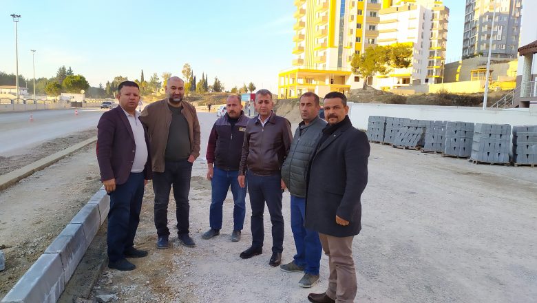  CHP Yönetimi Yeni Stadyum Yol Yapımını Yerinde İnceledi.