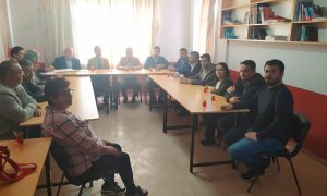Sağlık Daire Başkanı Dr. Rıza Mete Sarıçam CHP yi ziyaret etti.